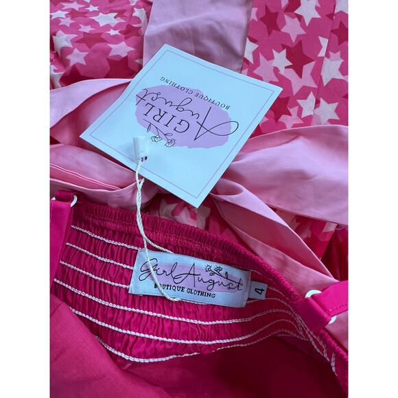 NWT Girl August Fashion Girl Barbie Dress with Bloomers 4T - Picture 4 of 5